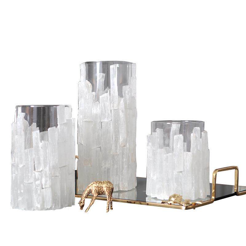 欧墅式现代晶石玻璃花瓶花艺套装烛茶台花ILN器别板样间几摆件设,淘宝优惠券,粉丝福利购,淘宝优惠卷