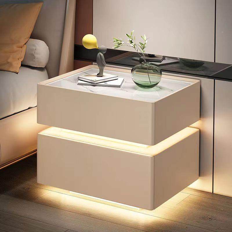 悬浮智能床头柜极现代简约线无充电意式简卧室红家用创意A15网床,淘宝优惠券,粉丝福利购,淘宝优惠卷