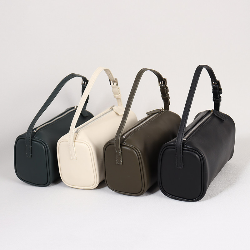 画颜女2024新款笔袋包牛皮手拎包90s真皮迷你腋下TR手提笔筒包,淘宝优惠券,粉丝福利购,淘宝优惠卷