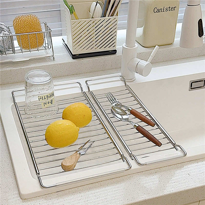 不锈钢水槽伸缩沥水篮洗碗池碗筷餐具收纳架沥水架家用果蔬置物架,淘宝优惠券,粉丝福利购,淘宝优惠卷