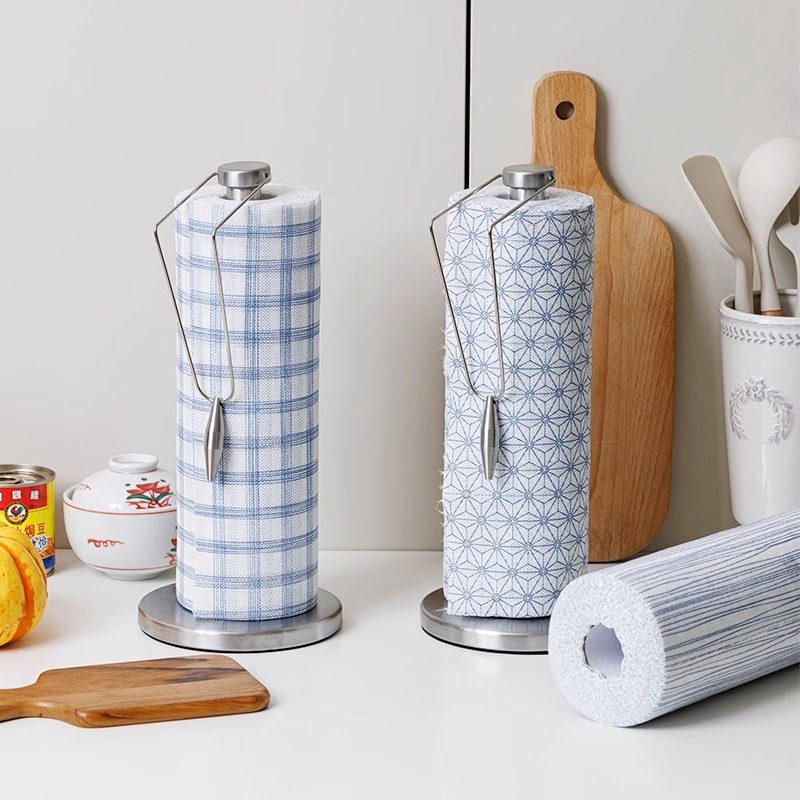 不锈钢厨房纸巾架台面立式叉腰懒人抹布架免打孔纸架保鲜膜收纳架,淘宝优惠券,粉丝福利购,淘宝优惠卷