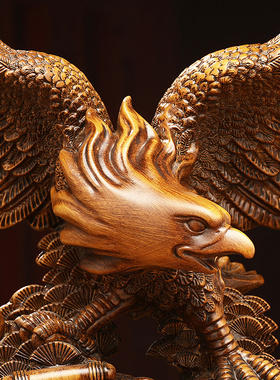 大展宏图老鹰摆件招财客厅电视柜老板G办公桌装饰公司乔迁开业礼