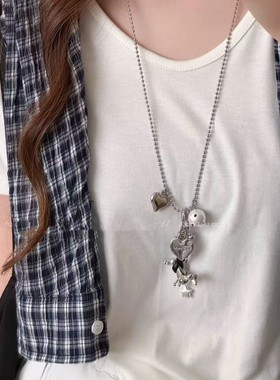 博主同款爱心小狗项链