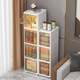 New light luxury bathroom storage cabinet flip-top multi-layer floor-standing sewing cabinet household storage large capacity