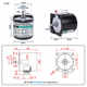 Xinlan 220V AC permanent magnet synchronous motor 60ktyz low speed slow speed high torque 14W small deceleration motor