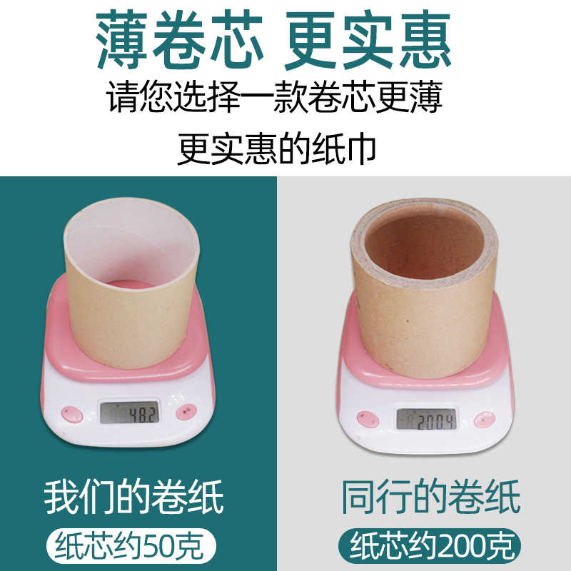 大卷纸厕纸酒店专用卫生间大盘纸用厕所纸巾卫生纸整箱实惠装 - 图2