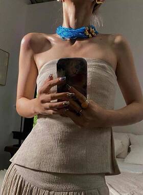 博主搭配腰炼 炼 华丽覆古宫廷感中古风夸张多层串珠花朵项炼