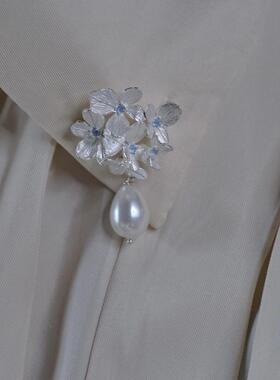 无尽夏手工珐琅花簇胸针吊坠项炼