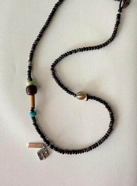 中国风中式水墨感配色中性风百搭原创饰品项链女新品