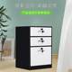 Modern and simple lockable bedside table solid wood mobile drawer push-pull storage storage box