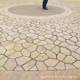 Yellow rust stone irregular ice crack stone bluestone slab antique cultural stone scenic spot ground paving yellow rust stone ice crack