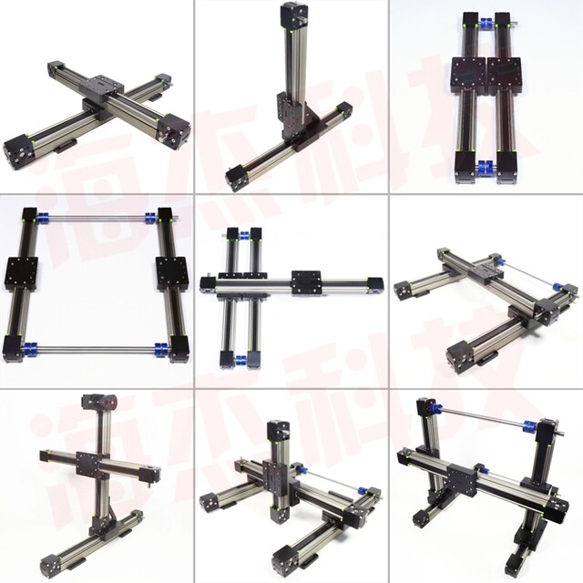 Synchronous belt slide module cross small precision high-speed XYZ three-axis cantilever gantry linear guide manipulator
