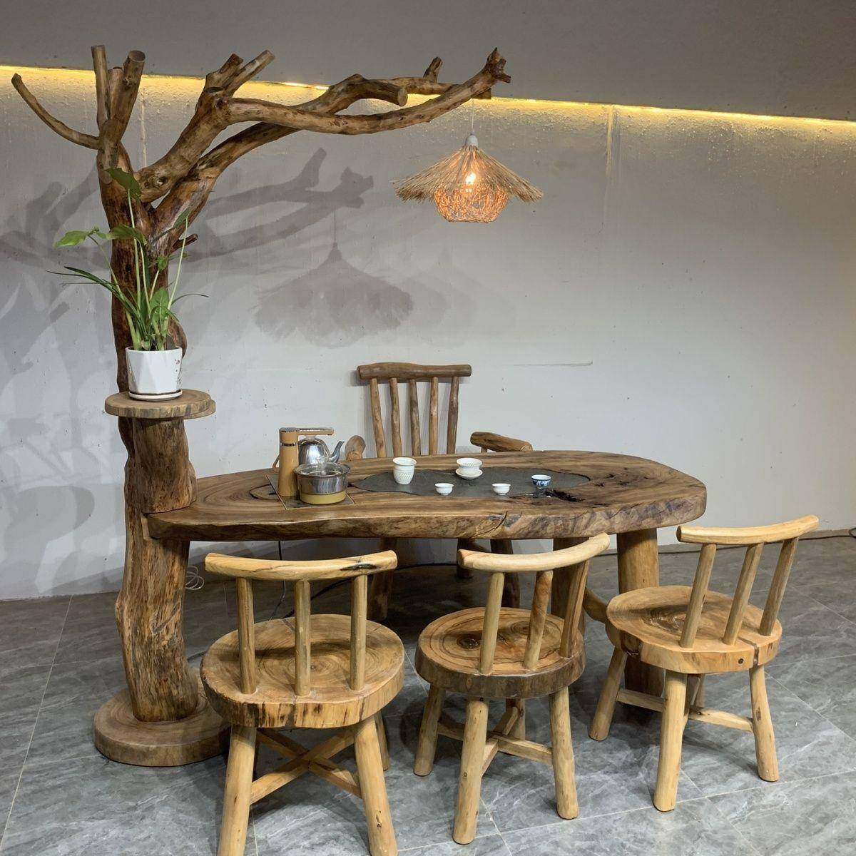 具香木家复古实木茶桌椅几组合EZV现代简约中式樟大板办公茶台茶,淘宝优惠券,粉丝福利购,淘宝优惠卷