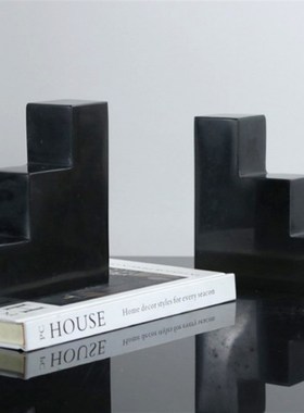 现代创意几何样板房售楼处桌面电视柜软装几何饰品装饰