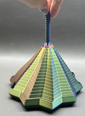 3D打印儿童益智错觉螺旋塔玩具