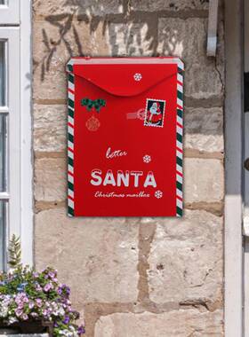 家铁艺邮箱金属壁挂信报复古手工创信邮箱箱居园艺工意艺品意箱见