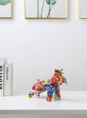 炫彩创瑞意水转印雪纳家G889居装饰摆卧卡通桌件面软装室圣诞送礼