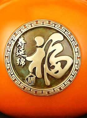 五福临门客件铜葫铜芦开盖空心厅工摆艺品家居22102601装饰厂家