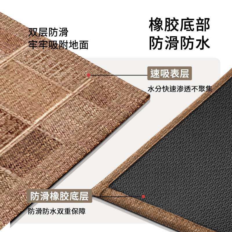 浴室吸水垫卫生间地垫进门防滑脚垫厕所卫生间门口速干地毯门垫子,淘宝优惠券,粉丝福利购,淘宝优惠卷