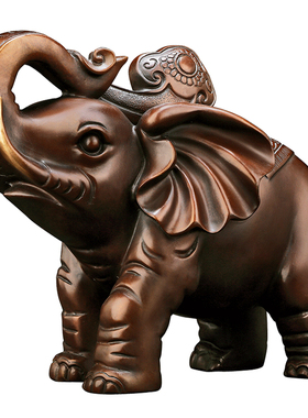 铜大象摆件一对 全铜吸水象y家居乔迁摆设店铺开业礼品旺事业