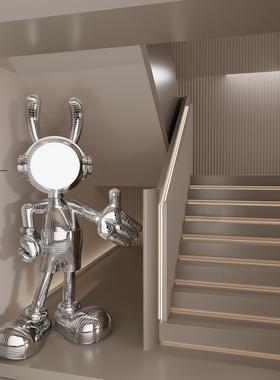 太空兔落地摆件客厅米奇迎宾高级感家居装饰酒店开店公司开业礼品