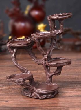 树脂展架底座财神爷展示架摆放小狗或卡通公仔创意摆件底座音抖