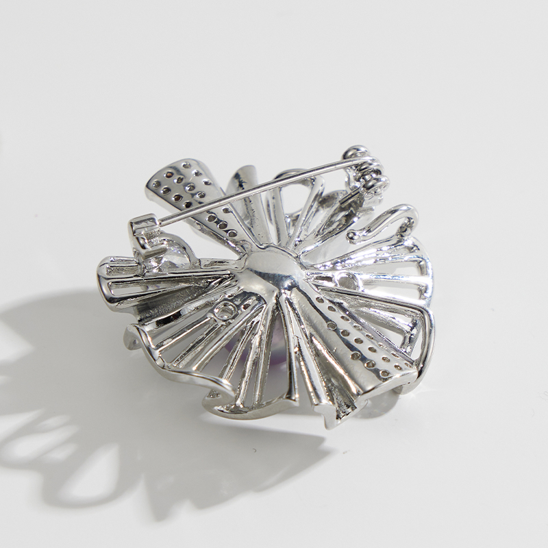 礼兰珠宝 淡水珍珠胸针(可吊坠)10-11mm - 图1