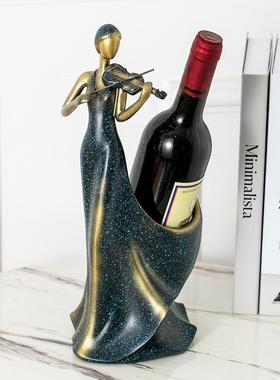 红酒架摆件酒柜装饰品创意高档轻奢客厅家居玄关餐桌电视柜摆设