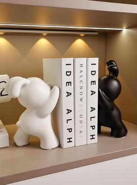 创意兔子书端装饰品客厅可访问的豪华高端入口电视柜陶瓷桌面书端