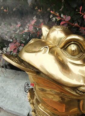 铜金蟾蜍五五折携财宝饰品特大号三枚纯金蟾蜍办公之家开幕礼
