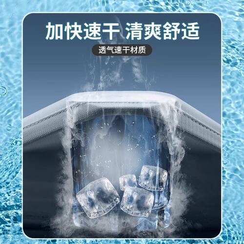 老人泳衣男爸爸中老年泳裤套装泡温泉保守沙滩成人新款宽松五分裤 - 图2