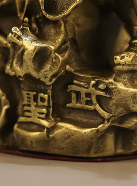 武圣关公财神铜像招财门厅摆件