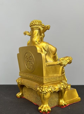 龙王爷铜像摆件龙王菩萨坐像家居