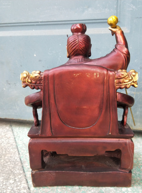 清罡雷祖铜像铜中式佛堂桌面摆件