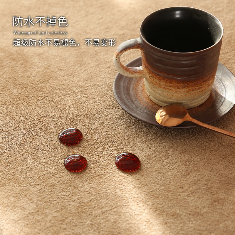 纯色桌布加厚柔软毛绒亲肤感学生书桌布家用防水防滑Z茶几餐桌布,淘宝优惠券,粉丝福利购,淘宝优惠卷