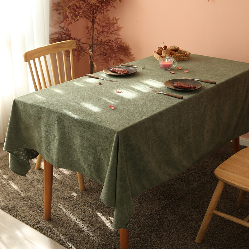 纯色桌布加厚柔软毛绒亲肤感学生书桌布家用防水防滑Z茶几餐桌布,淘宝优惠券,粉丝福利购,淘宝优惠卷