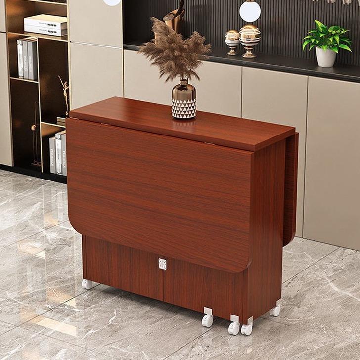 动折叠餐桌家yzte4WWm用小户简易多功能移长形租型房吃饭小桌方子 - 图1