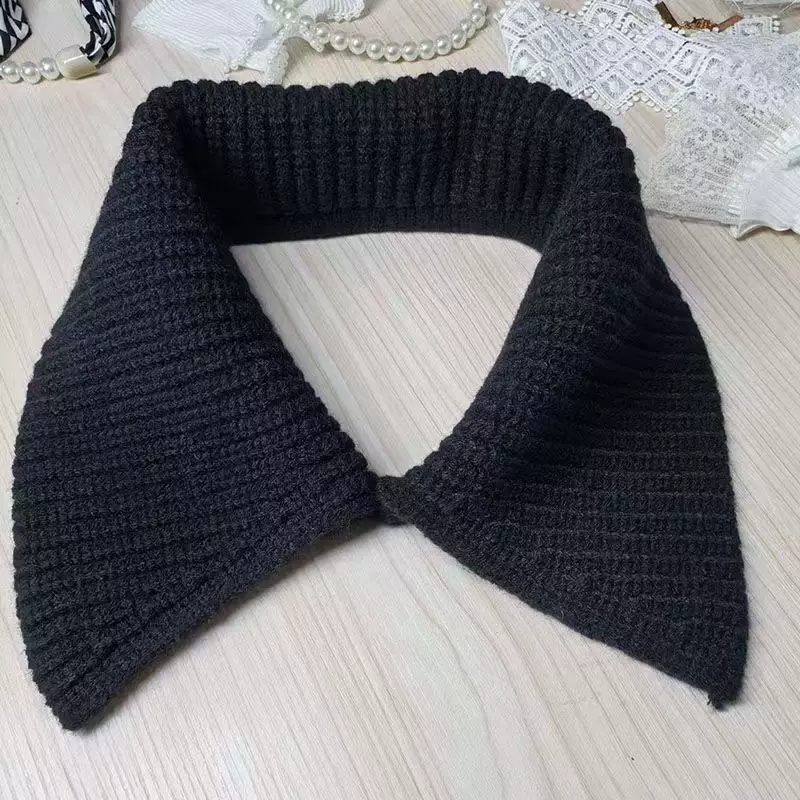 秋冬领子可拆卸羽绒服洋气保暖新款装饰气质防脏翻领螺纹毛线方领,淘宝优惠券,粉丝福利购,淘宝优惠卷