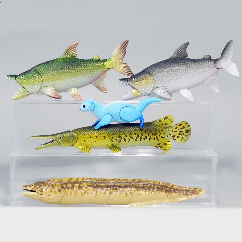 【木野日谷】预售 扭蛋迷你世界钓鱼大战可动怪鱼鳄雀鳝海鳗,淘宝优惠券,粉丝福利购,淘宝优惠卷