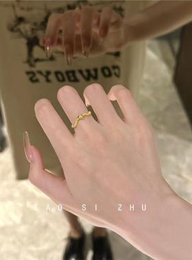 转运小灵蛇戒指极细戒指