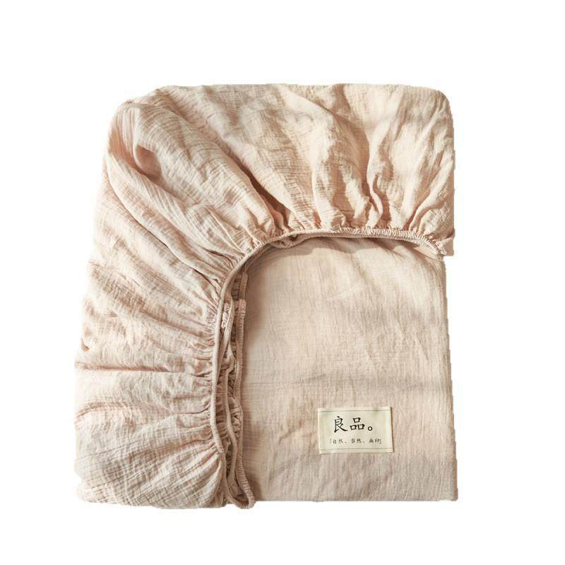 母床婴A类全棉纯双层纱皱皱级纱布笠棉单件席梦思床全棉床笠垫保,淘宝优惠券,粉丝福利购,淘宝优惠卷