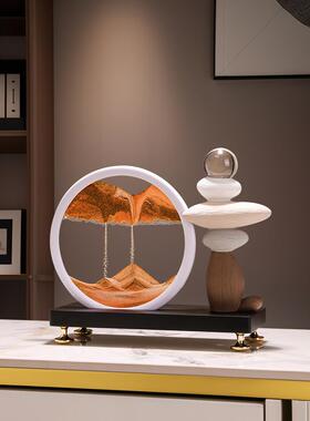 电流沙画摆件客厅视柜玄关酒柜轻奢装工20240807饰公办室艺品