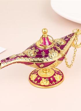 阿拉丁神灯摆件创意工艺装饰品新疆复古欧式宫廷轻奢儿童祝福礼物