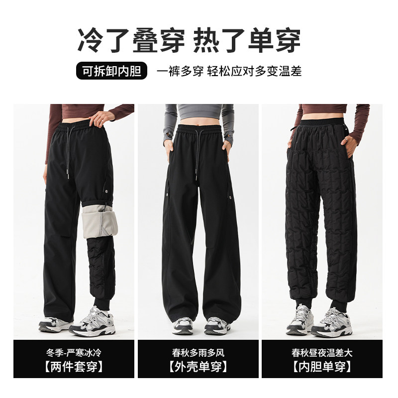 SkyPilot冲锋裤女加绒加厚冬季东北防风防水防寒滑雪裤保暖棉裤男,淘宝优惠券,粉丝福利购,淘宝优惠卷