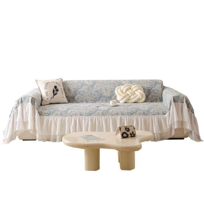 法式复古雪沙发巾尼尔裙边季通用坐轻奢奶油风防四滑套罩盖布ZBD,淘宝优惠券,粉丝福利购,淘宝优惠卷