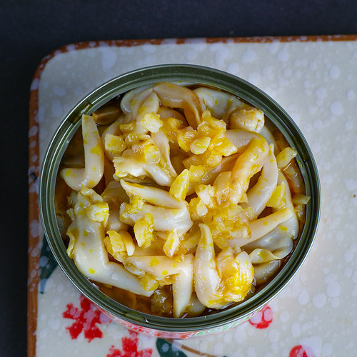蒜蓉鸟贝罐头海鲜熟食即食罐装下饭小菜捞汁海鲜宵夜海味零食下酒 - 图1