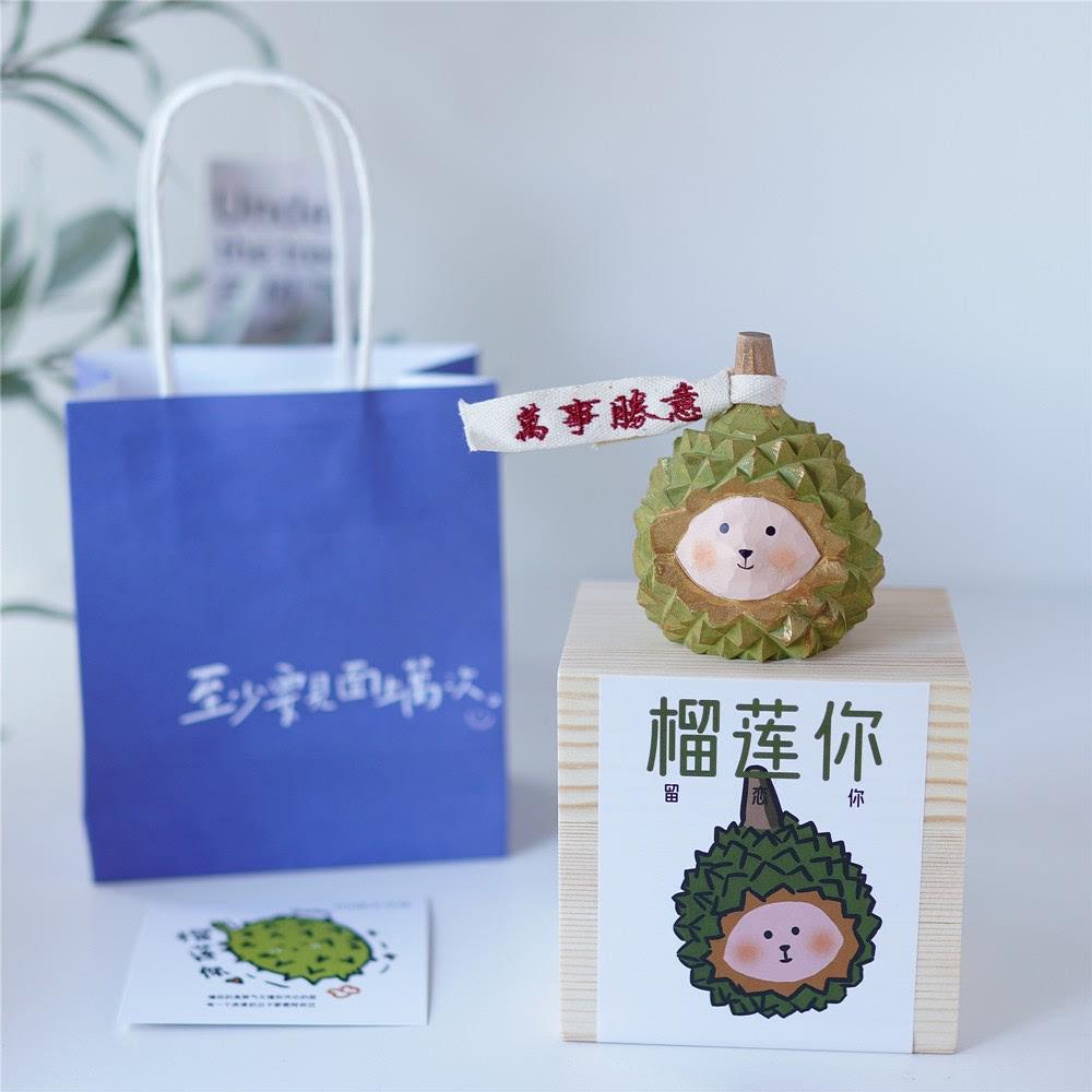 雕礼物joe小木车小作坊离职创意留恋教师节/摆件的榴莲礼物生日