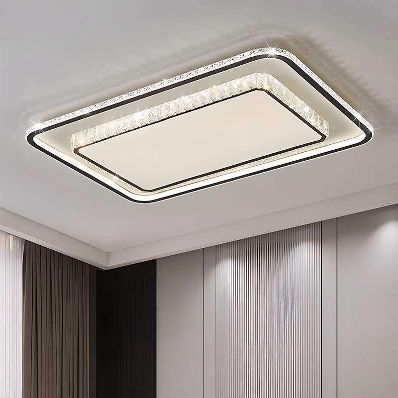 2025新款客厅灯简约大气水晶吸顶灯现代吸顶灯轻奢吊灯具全屋套餐,淘宝优惠券,粉丝福利购,淘宝优惠卷