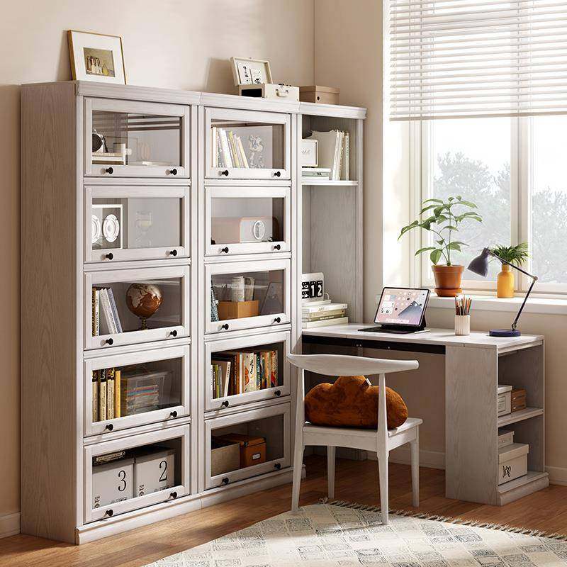 折叠书转角架书柜书一体实木书家用儿童学习桌小户型无品牌/房桌,淘宝优惠券,粉丝福利购,淘宝优惠卷