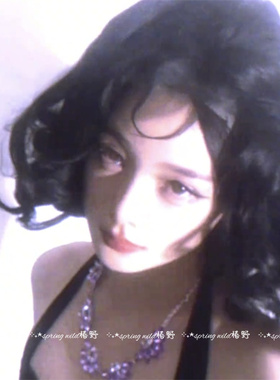 超闪甜酷轻奢紫色水晶项链